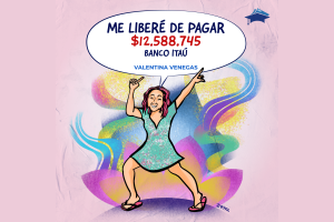 Valentina Venegas se liberó de pagar $12.588.745 al Banco Itaú gracias a Defensa Educación